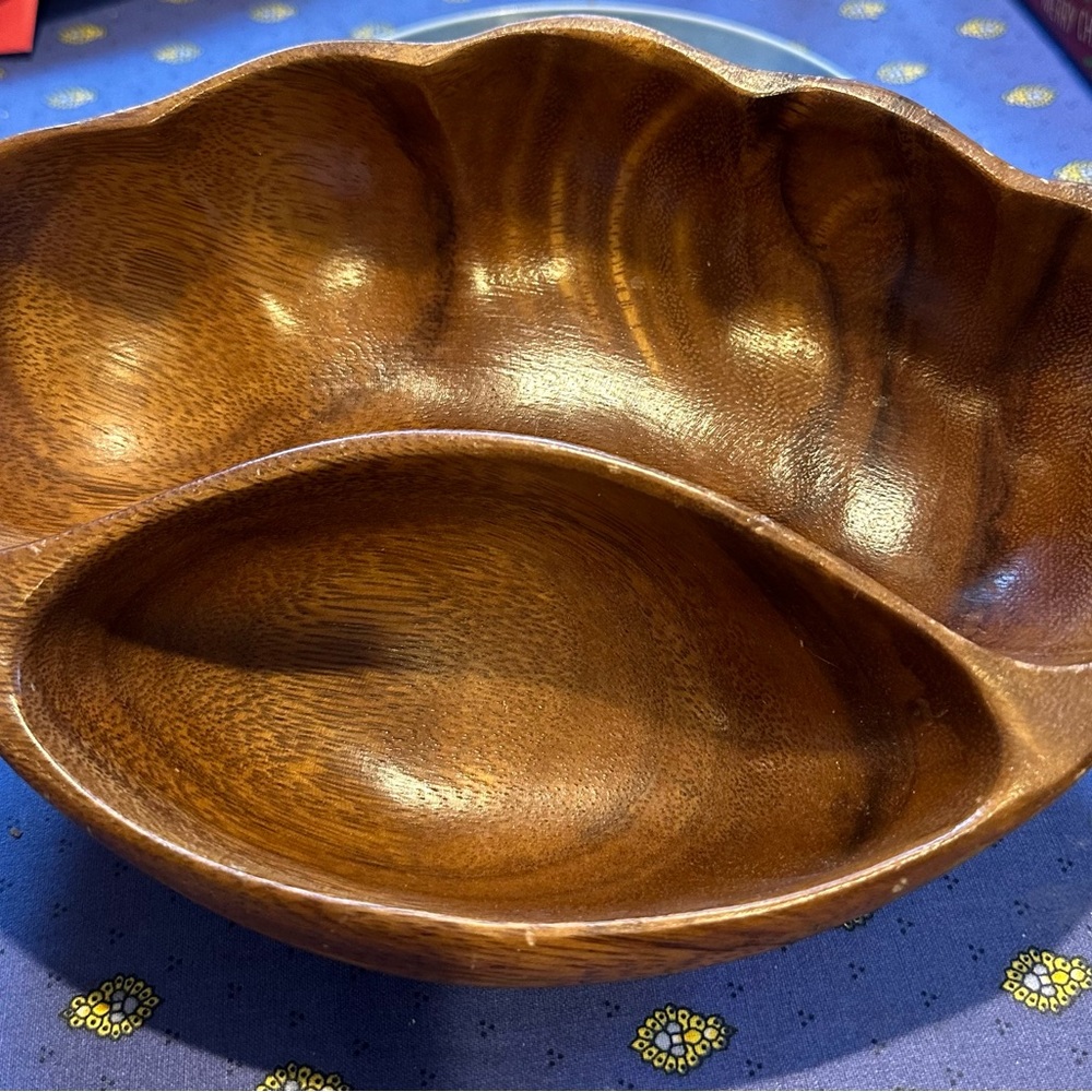 Monkey Pod bowl purchased in 1980’s from Kahana Wood Traders Honolulu